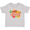 thumbnail image 3 of Inktastic Fiesta with Sombrero Taco Cactus Lime Red Pepper and Guitar in Background Boys or Girls Toddler T-Shirt, 3 of 5