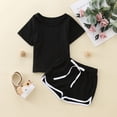 thumbnail image 2 of TAIAOJING Kid Toddler Girl Clothes Baby Sports T Shirt Tops+ Shorts 2PCS Tracksuit Set Baby Girl Outfits 2-3 Years, 2 of 9