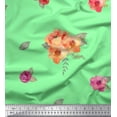 thumbnail image 1 of Soimoi polyester Crepe Fabric Flower & Leaves Watercolor Printed Fabric 1 Yard 52 Inch Wide, 1 of 3