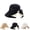 Black, variant on Women's Bowknot Wide Brim Sun Hat, Foldable Summer Bucket Cap for Women Girls, 360° Protection