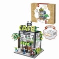thumbnail image 3 of Micro Blocks Building Set - Miniature Greenhouse Flower Shop with Bicycle, 370+ Pieces Tiny Plants & Gardening Model Kit, DIY Construction Toys for Adults Kids, Home Desk Decoration, 3 of 8