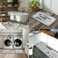 thumbnail image 6 of Grey Kitchen Rugs And Mats Non Skid Washable, Vintage Kitchen Mat Set Of 2 Decorative Anti-Fatigue Floor Mats for Cooking and Dining Areas Black Kitchen Decor and Accessories 17"x47.2"+17"x30", 6 of 6