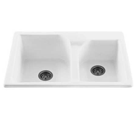 Reliance Reliance 33 25 L X 21 75 W Discovery Double Bowl Kitchen Sink