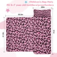 thumbnail image 5 of Pink and Black Of Leopard Print Toddler Nap Mats for Kids Preschool,Sleeping Mat Bag or Kids,Toddler Sleeping Bag,Toddler Nap Mat or Daycare, 5 of 6