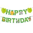 thumbnail image 3 of Pancarta de feliz cumpleaños Cupcake Topper Tema de la selva Suministros de cumpleaños, Decoraciones de cumpleaños de Safari Baby Shower Decoraciones de fiesta salvaje Suministros de fiesta de cumple TUNC Sencillez, 3 of 4