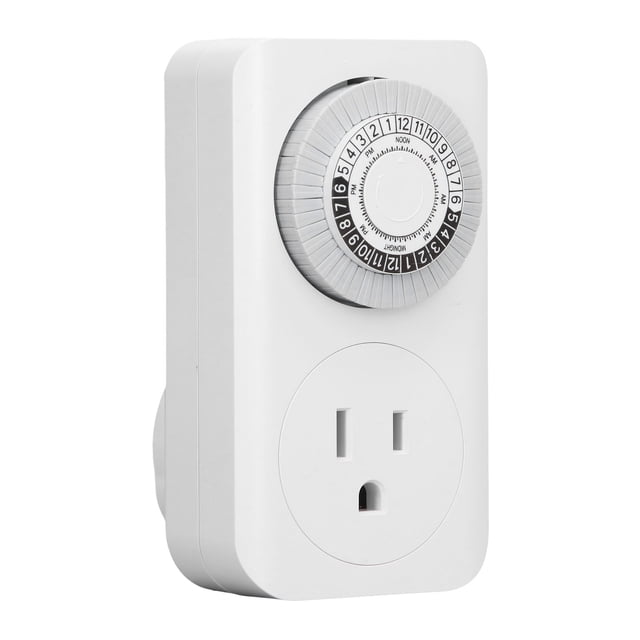 Countdown Outlet, 125V 15A Easy Installation Adjustable Timing Outlet Timer Auto Shut Off US Standard for Power Supply