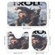 thumbnail image 3 of Troll y yo-theme 4-Piece Shower Curtain Set with Rugs, Waterproof Bathroom Decor Set Includes Bath Mat, U-Shaped Rug, Toilet Lid Cover and Curtain with Hooks, 3 of 6