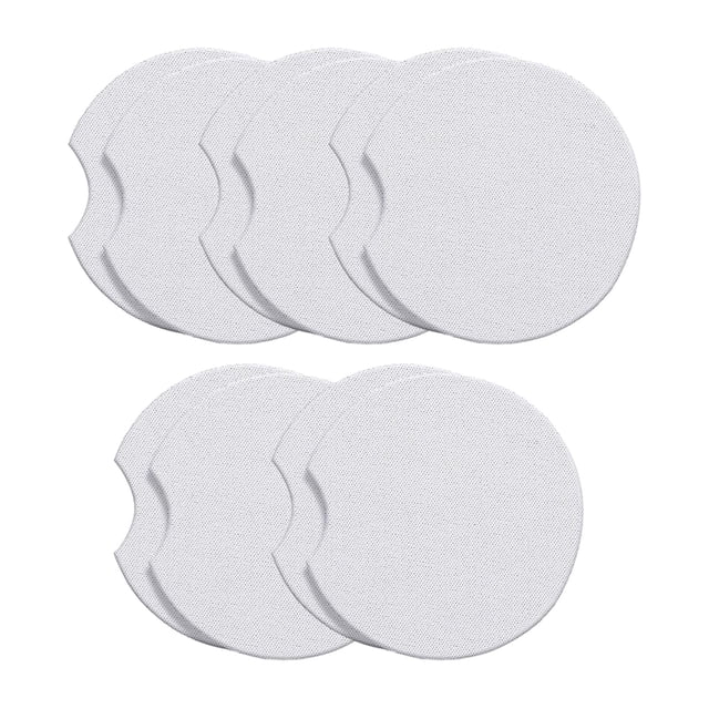 10 Pieces Sublimation Car Cup Coasters Blank Heat Press Coasters 2.75 inch Heat