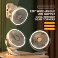 thumbnail image 3 of sruoe Clip on Fans, Portable Handheld Fan, Mini Fan, Mini Handheld Fans in Bulk, Desk Fan, Battery Rechargeable Personal Fan, 3 of 5