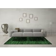thumbnail image 3 of Ahgly Company Indoor Square Oriental Emerald Green Modern Area Rugs, 7' Square, 3 of 4