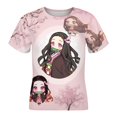 thumbnail image 4 of Kamado Nezuko Kids Short Sleeve Tee Shirt Novelty Crewneck T-Shirts Unisex Summer Blouse Tops for Boys Girls 120CM, 4 of 8