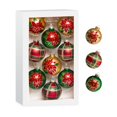 thumbnail image 1 of Juego de bolas de cristal navideñas Amooca de 6,7 cm, 9 piezas, 1 of 7