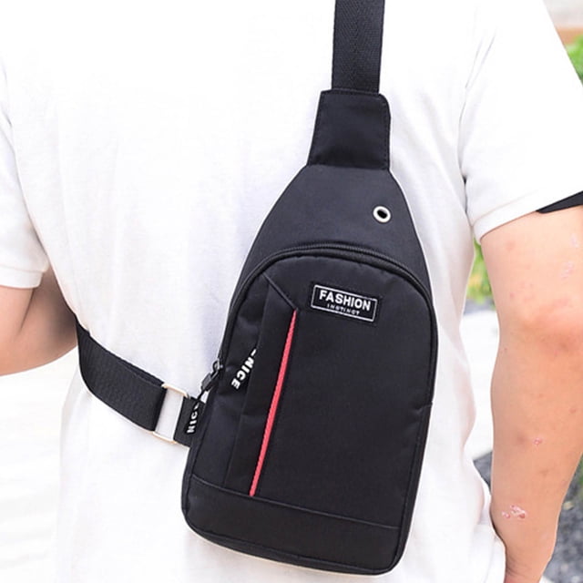 Birdeem Sangle de Sac Bandoulière, Sangle de Sac Bandoulière Sac à Dos avec avec Trou pour Écouteurs Sangle Sac à Dos Sac à Dos de Randonnée Sac Poitrine Bandoulière Polyvalent