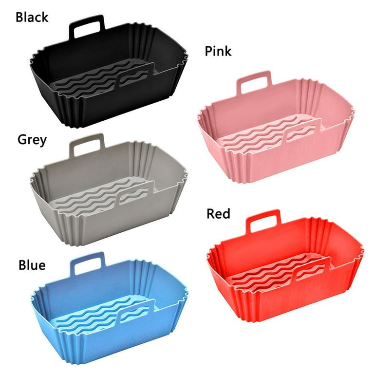 Rectangle Silicone Pot For Ninja Air Fryer Replacement Liners Baking Basket