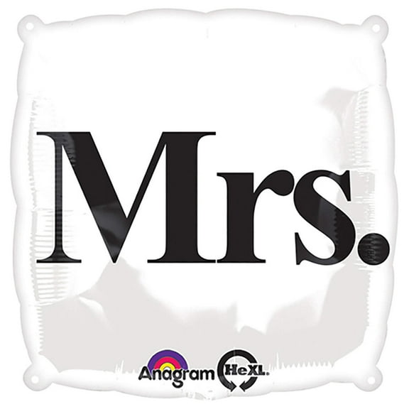 18 inch Mrs. Foil Mylar Balloon - Party Supplies Decorations