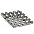 thumbnail image 1 of Plateau Concave Carré à Motifs en Céramique, Argent Chromé, 1 of 1