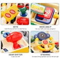 thumbnail image 3 of HONGTUO School Bus Toy with Sound and Light Simulation Steering Wheel Driving Toy Toddlers School Bus Toys with Music Education Knowledge Simulate school scenes Gift for 1-3-5 Boys & Girls, 3 of 7