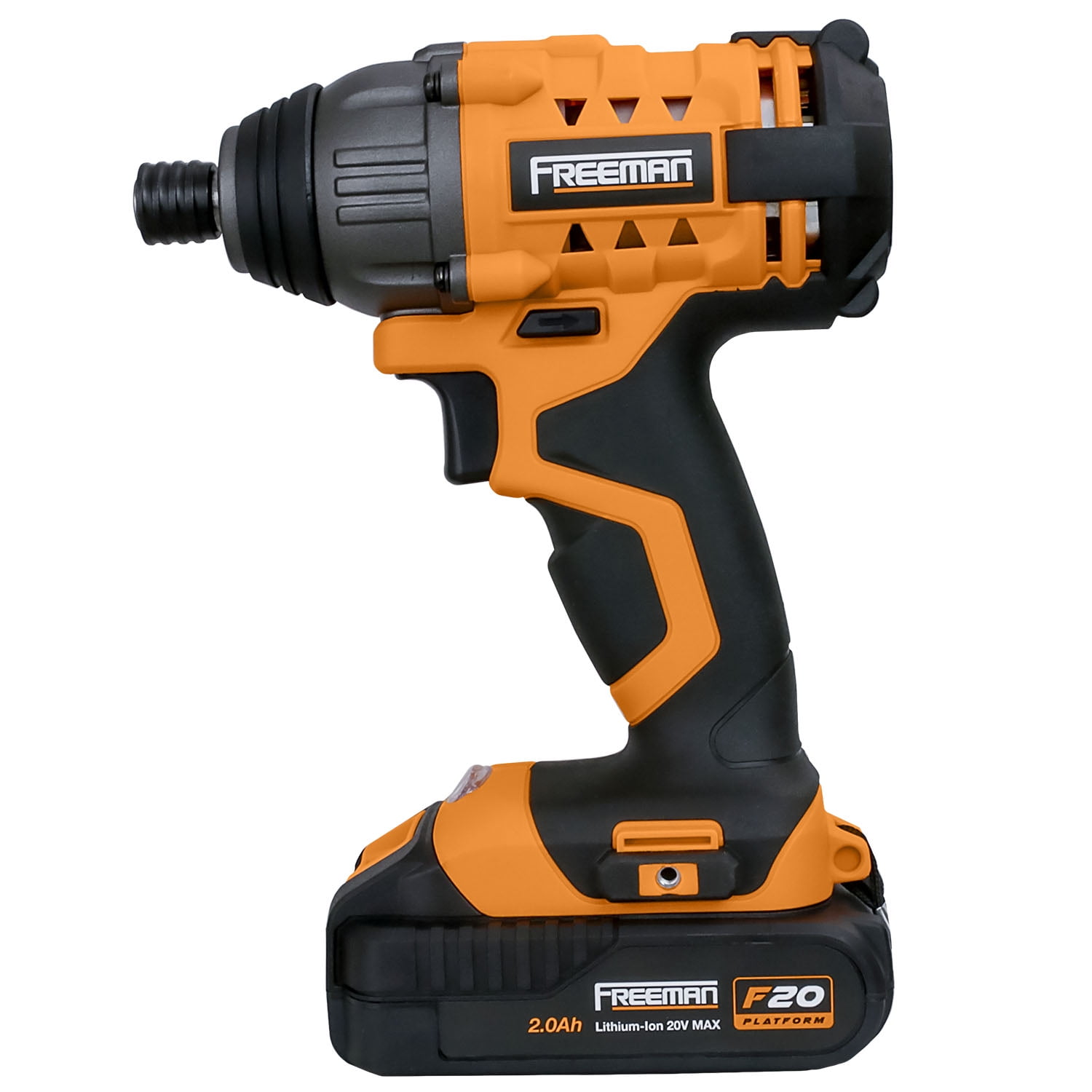 Freeman PECCKT 20 Volt Cordless Hammer Drill, Impact Driver, and LED Light Combo Kit with Lithium-Ion Batteries, Charger, and Bag