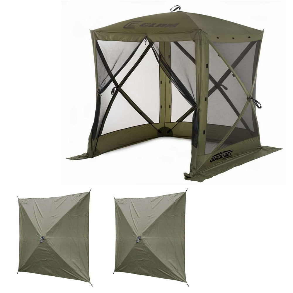 Clam QuickSet Traveler Outdoor Screen Shelter w/Wind Panels (2 Pack