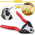 thumbnail image 3 of fuzhong-7.6" Steel Wire Cutter Heavy Duty Stainless Steel Cable Up to 5/32" for Deck Stair Railing Wire Seals & Bicycle Cable Sharp & Precise One-Hand Operation Strong Steel Cable Cutters CC-11, 3 of 4