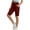 Wine(Womens Shorts), variant on ZHYou Sweat Shorts for Women Pull On Casual Drawstring Stretch Athletic Long Sweatshorts with Pockets,Black,Size L