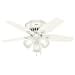 thumbnail image 3 of Hunter Builder Low Profile 42" Ceiling Fan with LED Lights and Pull Chain, White, 3 of 5
