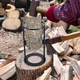 thumbnail image 2 of Firewood Durable Metal Craft 1pc Black Functional Models Hand Tools High Carbon Steel Iron Manual Wood Splitter, 2 of 5