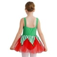 thumbnail image 2 of Hansber Robe Tutu Sans Manches à Sequins pour Filles Noël Elf Cosplay Fête Déguisement Vert 14, 2 of 7