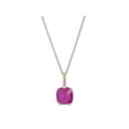 thumbnail image 2 of Rachel Koen Diamond Pink Rhodolite Pendant Necklace 18K Yellow Gold 16 Inches, 2 of 5