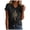 Black, variant on Women's T-Shirts V-Neck Tee Mystical Moon Graphic Shirts Vintage Short Sleeve T Shirt for Summer (Blue, XL)