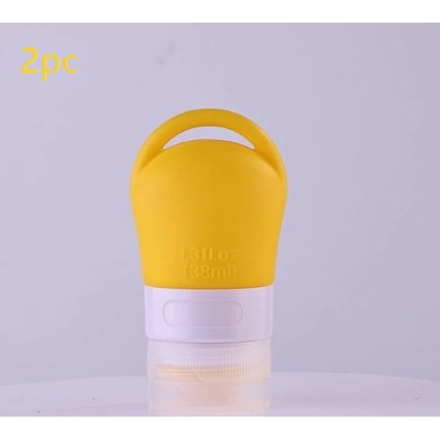 Juego de botellas dispensadoras de viaje, botella de almacenamiento portátil desinfectante, orificio for colgar, botella dispensadora de desinfectante de manos de silicona
