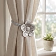 thumbnail image 6 of Werulen Vintage Resin Flower Magnetic Curtain Tiebacks, Retro Floral Drapery Holdbacks with Strong Magnets, No Drill Curtain Holders, Decorative Window Curtain Clips, Magnetic Curtain Tiebacks, 6 of 6