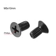 thumbnail image 2 of Unique Bargains M5 x 10mm Phillips Screw Fastener Black Zinc Plated 50 Pack, 2 of 3