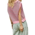 thumbnail image 3 of V Neck Cap Sleeve Tops Sleeveless Women Spring Sweater Vest, 3 of 5