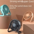 thumbnail image 4 of Ventilador de escritorio mini de 5 pulgadas con luz de sonido eléctrica enchufable, ventilador de oficina con USB, pequeño ventilador de circulación, 4 of 5