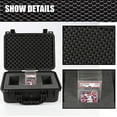 thumbnail image 2 of PIT66 Graded Card Storage Box Fit for BGS PSA SGC FGS Graded Sports Trading Cards,Weatherproof Case Impact Absorbing Foam Slots (Large, Black), 2 of 6