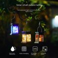 thumbnail image 1 of Luz solar pequeña para palacio, luz led pequeña para viento, luz de jardín, luz de noche, lámpara de araña impermeable, linterna de vela de simulación, 1 of 5