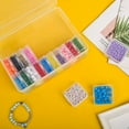 thumbnail image 2 of Bead Organizer Box, 30Pcs Small Clear Plastic Bead Storage Containers, 1 Craft Storage Box with Hinged Lid, 42 Labels, Mini Box for Jewelry Making DIY Bracelets Beading Nails Screws Seeds Small Parts, 2 of 8