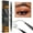 Dark Brown, variant on JAYWAYNE 4-Tip Head Liquid Eyebrow Pen, 2-in-1 Double-ended Microblading Pen with Ultra-Fine Point, Waterproof Formula for Natural Hair-Like Strokes, Dark Brown