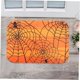 thumbnail image 2 of 3pcs Spider Web Carpet Halloween Floor Decoration Carpet Floor Home Flannel Orange Halloween Print Floor Mat, 2 of 5
