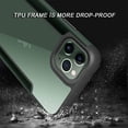 thumbnail image 3 of Apple iPhone 11 PRO Phone Case Slim Anti-Slip Protective Hybrid Hard PC Back Dual Layer Shockproof TPU Metal Frame Bumper Side Durable Cover Clear Transparent [GREEN] Cases for Apple iPhone 11 Pro, 3 of 7
