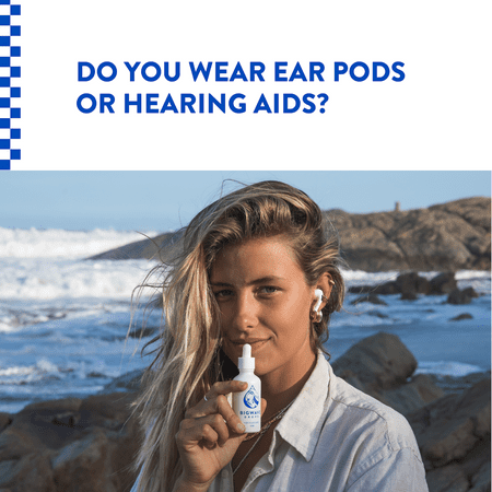 Ear Drops for People with Itchy Ears, Ear Infections, and Trapped Water - Designed for Swimmers, Surfers, and Water Athletes - Formulated with Anti-Inflammatory Compounds