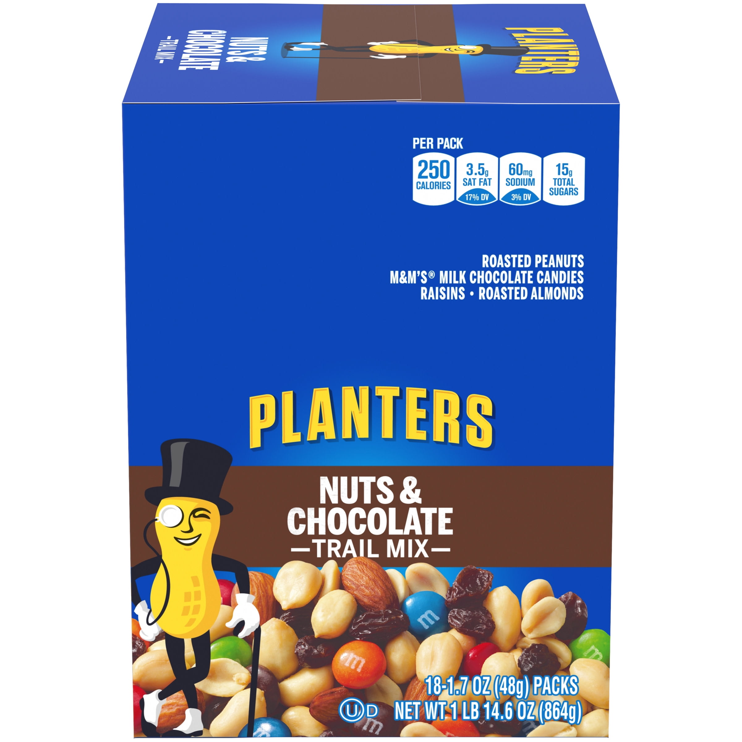Planters Nuts & Chocolate Trail Mix Roasted Peanuts, M&M Chocolate