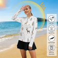 thumbnail image 5 of FORMRS Womens Long Sleeve Shirts UPF 50+ Sun Protection Quick Dry Fishing Hiking Tops, Size S-2XL, Christmas Forest, 5 of 8