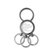 thumbnail image 1 of Aceptar retos hacer cita Llavero de metal de acero inoxidable Llavero Anillo de cadena Llavero, 1 of 3
