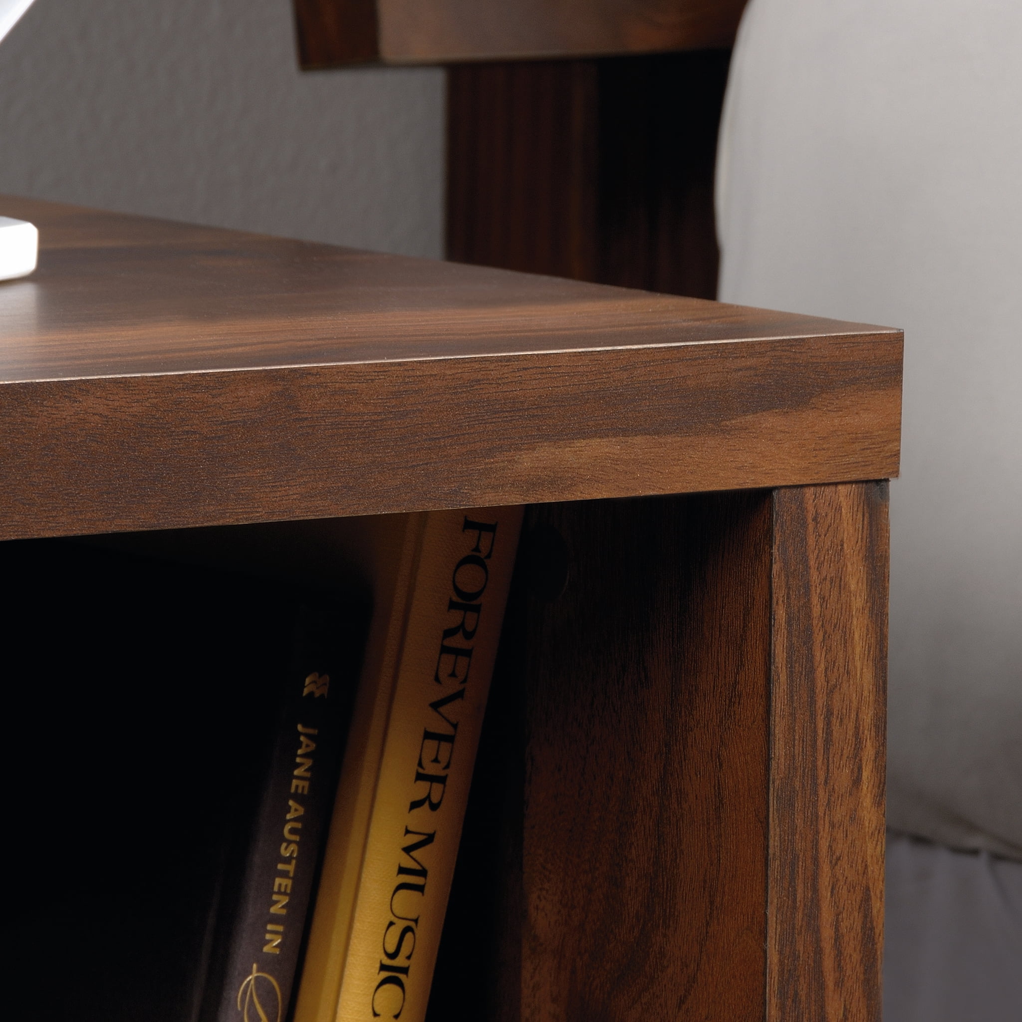 Sauder Harvey Park Nightstand, Grand Walnut Finish