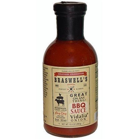 Braswell  13.5 oz Sauce BBQ Vidalia Onion - Pack of 6