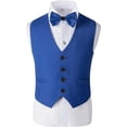 thumbnail image 5 of Wehilion Boys Tuxedo Suit Three Piece Kids Tuxedo Suit for Boys Formal Suit Jacket Blazer Pants Vest Set, 5 of 5
