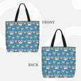 thumbnail image 2 of Wukai Corgi Sac d'Épicerie Réutilisable avec Fermeture Éclair et Poignée pour Courses, Adapté pour Sac Quotidien Extérieur, 2 of 7