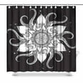 thumbnail image 1 of SUNENAT Trippy Nautical Mandala with Octopus Tentacles and Floral Elements Waterproof Polyester Shower Curtain Bathroom Sets 72(Wide) x 72(Height) Inches, 1 of 3